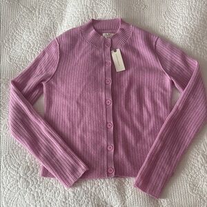 NWT Anthropologie Pilcro Ribbed 100% Cashmere Cardigan Sweater